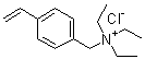 三乙基(4-乙烯基苄基)氯化铵分子结构 (CAS 14350-43-7)