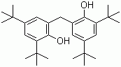 双(3,5-二叔丁基-2-羟基苯基)甲烷分子结构 (CAS 14362-12-0)