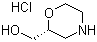 (R)-2-吗啉甲醇盐酸盐分子结构 (CAS 1436436-17-7)
