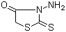 N-氨基绕丹宁分子结构 (CAS 1438-16-0)
