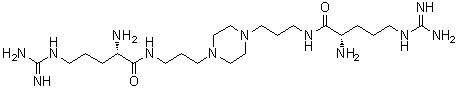(2S,2'S)-N,N'-(1,4-哌嗪二基二-3,1-丙烷二基)二[2-氨基-5-[(氨基亚胺甲基)氨基]戊酰胺]分子结构 (CAS 1438492-26-2)