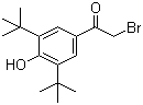 2-溴-1-(3,5-二叔丁基-4-羟基苯基)乙酮分子结构 (CAS 14386-64-2)