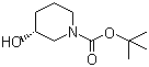 (S)-1-Boc-3-hydroxypiperidine molecular structure (CAS 143900-44-1)