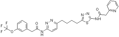 结构式 CAS# 1439399-58-2, CB 839
