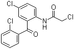 2-氯乙酰氨基-2',5-二氯二苯甲酮分子结构 (CAS 14405-03-9)