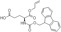 Fmoc-L-glutamic acid 1-allyl ester molecular structure (CAS 144120-54-7)