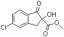 5-氯-1-氧代-2,3-二氢-2-羟基-1H-茚-2-甲酸甲酯分子结构 (CAS 144172-26-9)