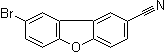 8-Bromo-2-dibenzofurancarbonitrile molecular structure (CAS 1442648-14-7)