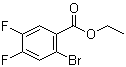 2-溴-4,5-二氟苯甲酸乙酯分子结构 (CAS 144267-97-0)