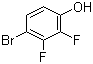 4-溴-2,3-二氟苯酚分子结构 (CAS 144292-32-0)