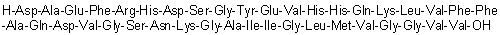 Dutch amyloid beta-protein 1-40 molecular structure (CAS 144410-00-4)