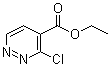 3-氯哒嗪-4-羧酸乙酯分子结构 (CAS 1445-54-1)