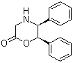 (5S,6R)-5,6-二苯基吗啉-2-酮分子结构 (CAS 144538-22-7)