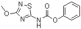 N-(3-甲氧基-1,2,4-噻二唑-5-基)氨基甲酸苯基酯分子结构 (CAS 1445988-32-8)