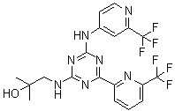 Enasidenib molecular structure (CAS 1446502-11-9)