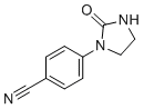 4-(2-氧代咪唑烷-1-基)苯甲腈分子结构 (CAS 144655-81-2)