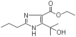 4-(1-羟基-1-甲基乙基)-2-丙基-1H-咪唑-5-羧酸乙酯分子结构 (CAS 144689-93-0)