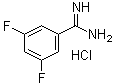 3,5-二氟苯甲脒盐酸盐分子结构 (CAS 144797-68-2)