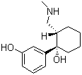 (+)-N,O-二去甲基曲马多分子结构 (CAS 144830-18-2)