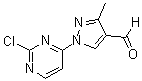 1-(2-Chloro-4-pyrimidinyl)-3-methyl-1H-pyrazole-4-carboxaldehyde molecular structure (CAS 1448307-66-1)