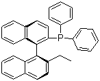 S-(+)-1,1'-联萘-2'-乙基-2-二苯膦分子结构 (CAS 144868-17-7)
