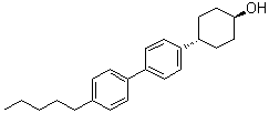 反式-4-(4'-戊基[1,1'-联苯]-4-基)环己醇分子结构 (CAS 1448814-47-8)