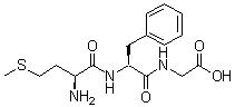 L-蛋氨酰-L-苯丙氨酰甘氨酸分子结构 (CAS 14492-15-0)