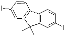 2,7-二碘-9,9-二甲基芴分子结构 (CAS 144981-86-2)