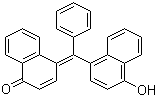 结构式 CAS# 145-50-6, 对萘酚苯甲醇; alpha-纳富妥苯; 1-萘酚苯; 4-[(4-羟基-1-萘基)苯基亚甲基]-1(4H)-萘酮