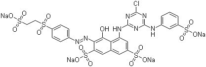 活性红 198分子结构 (CAS 145017-98-7)