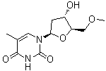 5'-O-甲基胸苷分子结构 (CAS 14504-60-0)