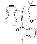 二(2,6-二甲氧基苯甲酰基)(2,4,4-三甲基戊基)氧膦分子结构 (CAS 145052-34-2)