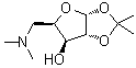 5-脱氧-5-(二甲基氨基)-1,2-O-(1-甲基亚乙基)-alpha-D-呋喃木糖分子结构 (CAS 145147-43-9)
