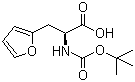 N-叔丁氧羰基-L-3-(2-呋喃基)丙氨酸分子结构 (CAS 145206-40-2)