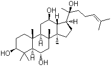原人参三醇分子结构 (CAS 1453-93-6)