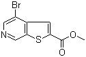 4-溴噻吩并[2,3-c]吡啶-2-甲酸甲酯分子结构 (CAS 145325-40-2)
