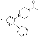1-[4-(3-甲基-1-苯基-1H-吡唑-5-基)-1-哌嗪基]乙酮分子结构 (CAS 1453906-29-0)