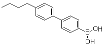 B-(4'-丁基[1,1'-联苯]-4-基)硼酸分子结构 (CAS 145413-17-8)
