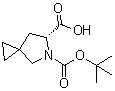 (R)-5-(叔丁氧羰基)-5-氮杂螺[2.4]庚烷-6-羧酸分子结构 (CAS 1454843-78-7)