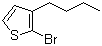 结构式 CAS# 145543-82-4, 2-溴-3-丁基噻吩