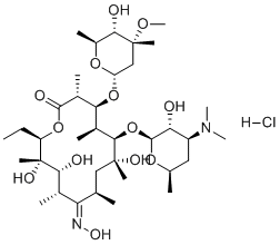 Roxithromycin EP Impurity C HCl molecular structure (CAS 145645-54-1)