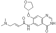 (2E)-N-[3,4-二氢-4-氧代-7-[[(3S)-四氢-3-呋喃基]氧基]-6-喹唑啉基]-4-(二甲基氨基)-2-丁烯酰胺分子结构 (CAS 1456696-14-2)
