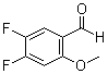 4,5-Difluoro-2-methoxybenzaldehyde molecular structure (CAS 145742-34-3)