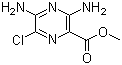3,5-二氨基-6-氯吡嗪-2-羧酸甲酯分子结构 (CAS 1458-01-1)