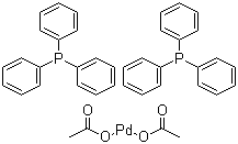 三苯基膦醋酸钯分子结构 (CAS 14588-08-0)