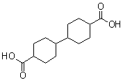 [联环己烷]-4,4'-二甲酸分子结构 (CAS 1459-29-6)