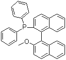 (S)-2-二苯基膦-2'-甲氧基-1,1'-联萘分子结构 (CAS 145964-36-9)