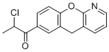 2-氯-1-(5H-苯并吡喃并[2,3-b]吡啶-7-基)-1-丙酮分子结构 (CAS 146330-68-9)