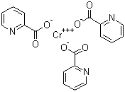 吡啶甲酸铬分子结构 (CAS 14639-25-9)