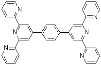 1,4-二(2,2':6',2''-三联吡啶-4'-基)苯分子结构 (CAS 146406-75-9)